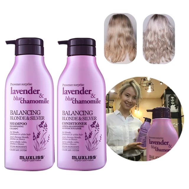 

Brand New Luxliss Moisturizing Color Hair Dye Shampoo for Silver and White Hair No Yellow Hair Purple Shampoo