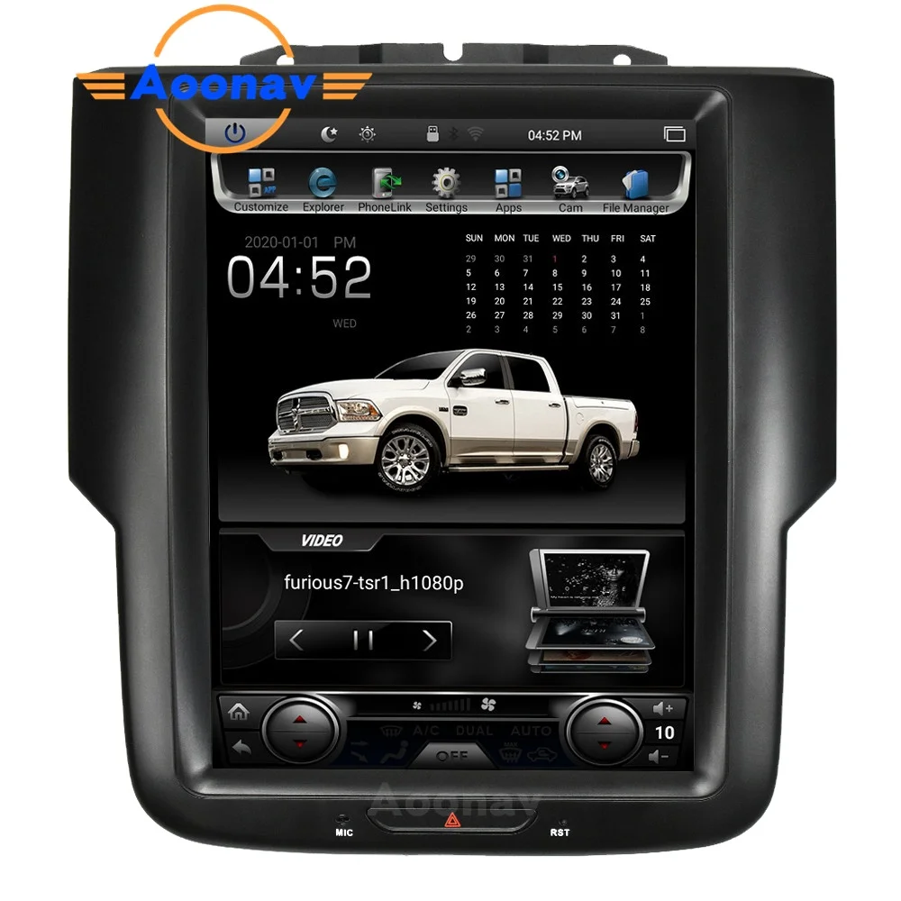 

2din Android car radio For Dodge RAM 2014-2018 vertical screen auto multimedia player car audio GPS navigation dvd player