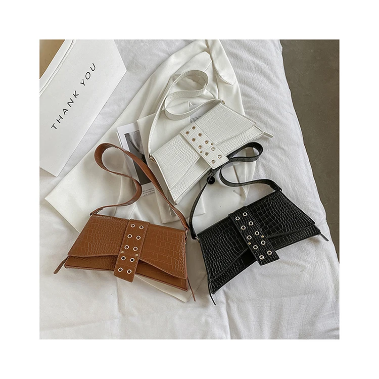 

Crocodile Retro Ladies Shoulder Bag Luxury Crossbody Bag Vintage Women Underarm Purses and Handbags