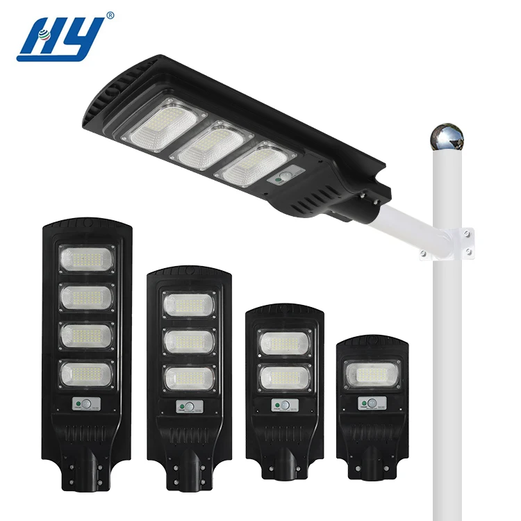 

HUAYING Integrated Motion Sensor ABS Outdoor 60w 120w 180w 240w 300w All In One LED Solar Street Light