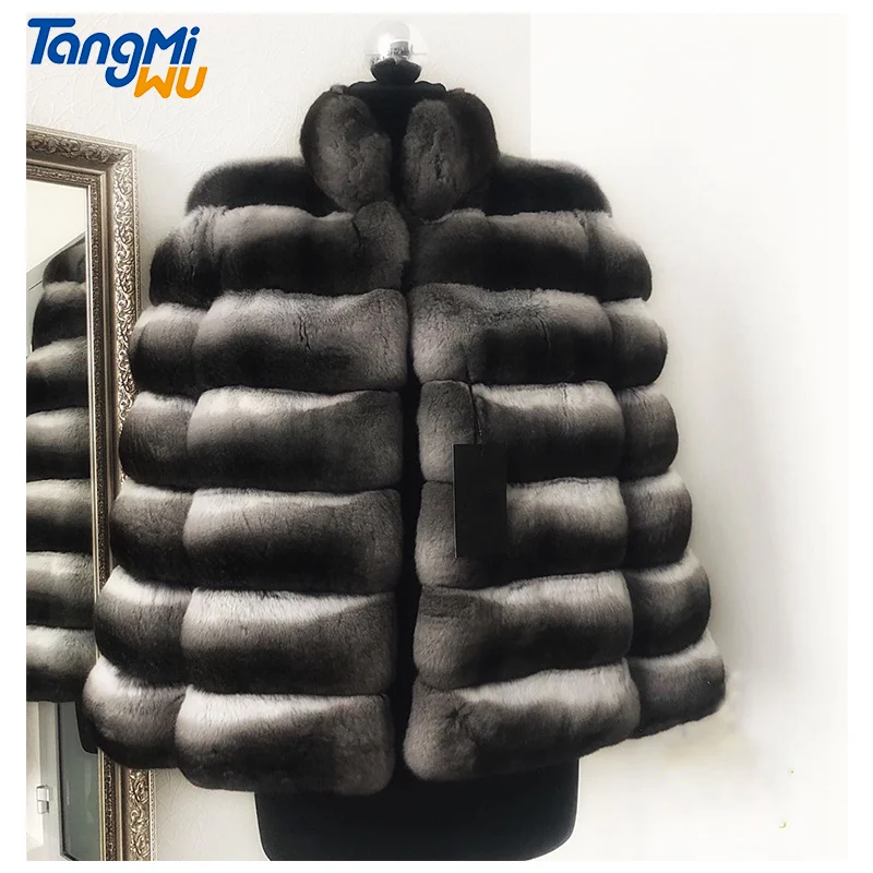 

TMW top grade luxury clothing South America fur rich ladies furcoat out wear women overcoat animal fur mink fur coat