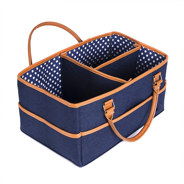

Top sale new design felt sample nappy changing bag