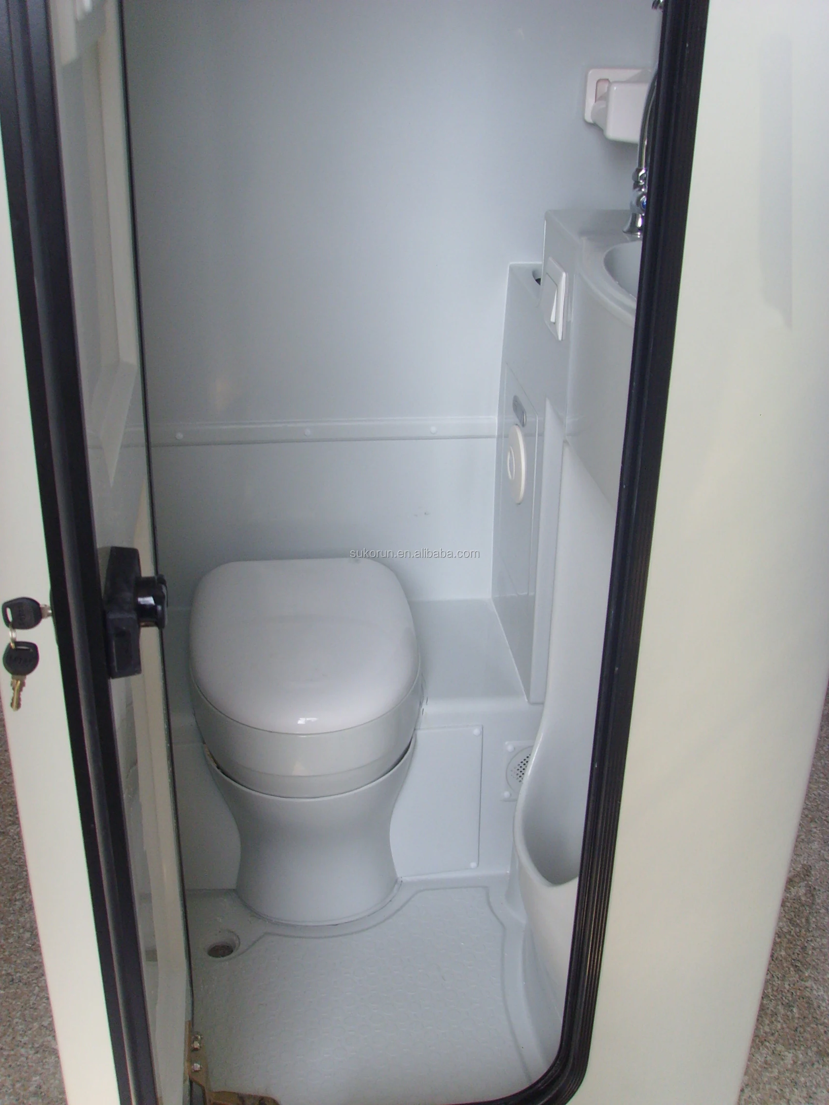 Customised Bus Toilet Rear-position For Coach Toilet Fiberglass 