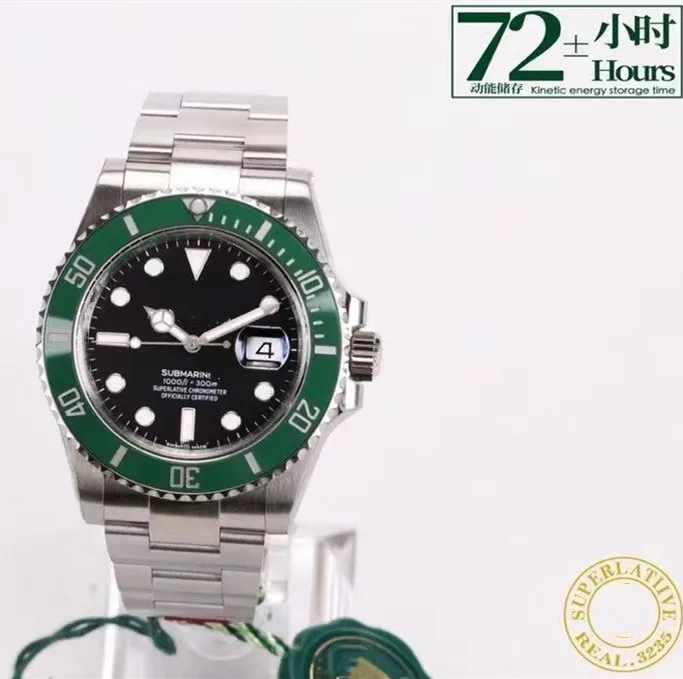 

noob watch VS V11 green submarine 3235 movement noob watch 904L steel ceramic bezel