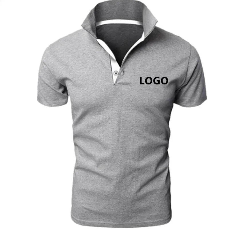 

Wholesale custom logo polo shirts urban white-collar tshirts formal wear polo t shirt, Customized color