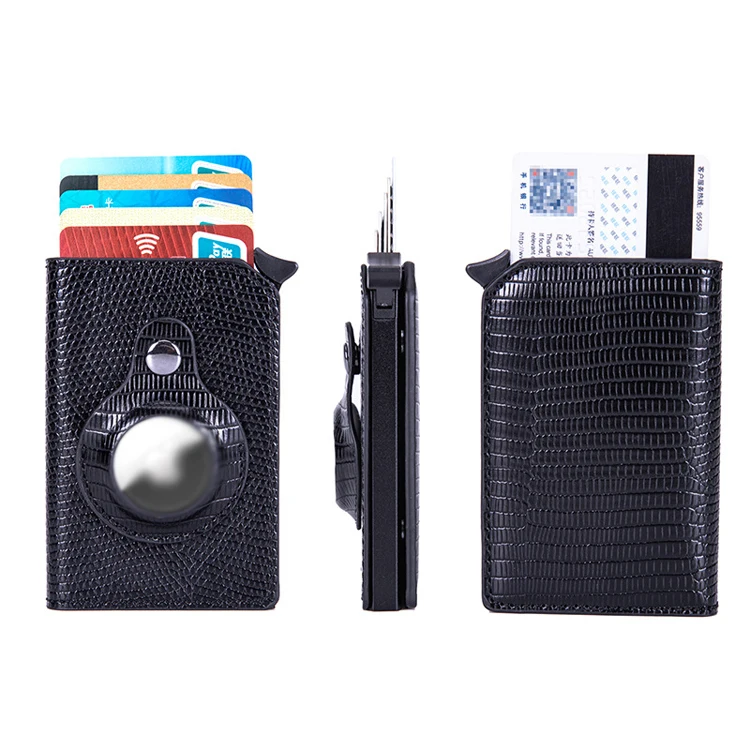 

custom popular portable wireless tracker for airtag case business cards holder airtag wallet, Accept customized