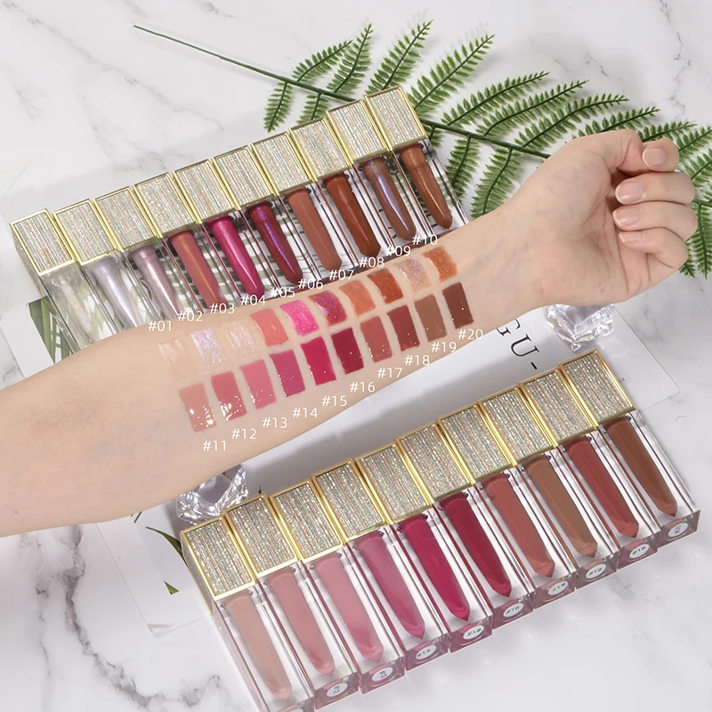 

Customized 20colors lip gloss private Label matte lip gloss long lasting gloss lip