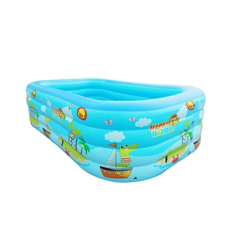 

150x105x50cm PVC Large Size paddling pools inflatable swimming kids On Ground Inflatable Water Pool