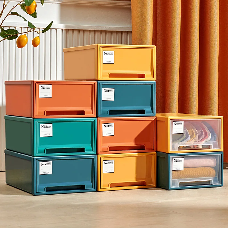 

New Color Factory Direct Sale Plastic Stackable Bra Storage Box For Socks and Underwear