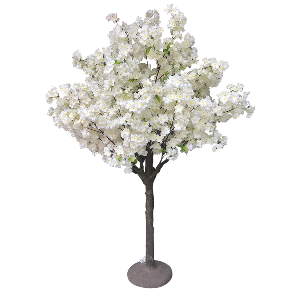 

Factory price table centerpieces artificial indoor mini cherry blossom tree for wedding decoration, White(customizable)