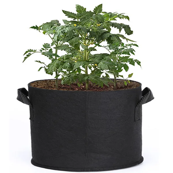 

Plant Grow Bags 3 Gallon 5 Gallon 10 Gallon 15 Gallon 30 Gallon 100 Gallon Aeration Fabric Pots Garden Potato Felt Grow Bag, Green ,black or others