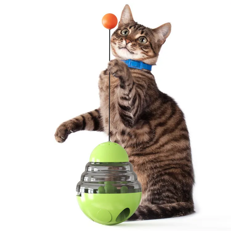 

Interactive Automatic Self Rotating Snack Training Toy Cat Pet Dog Toys For Feeding, Blue,green,pink,yellow