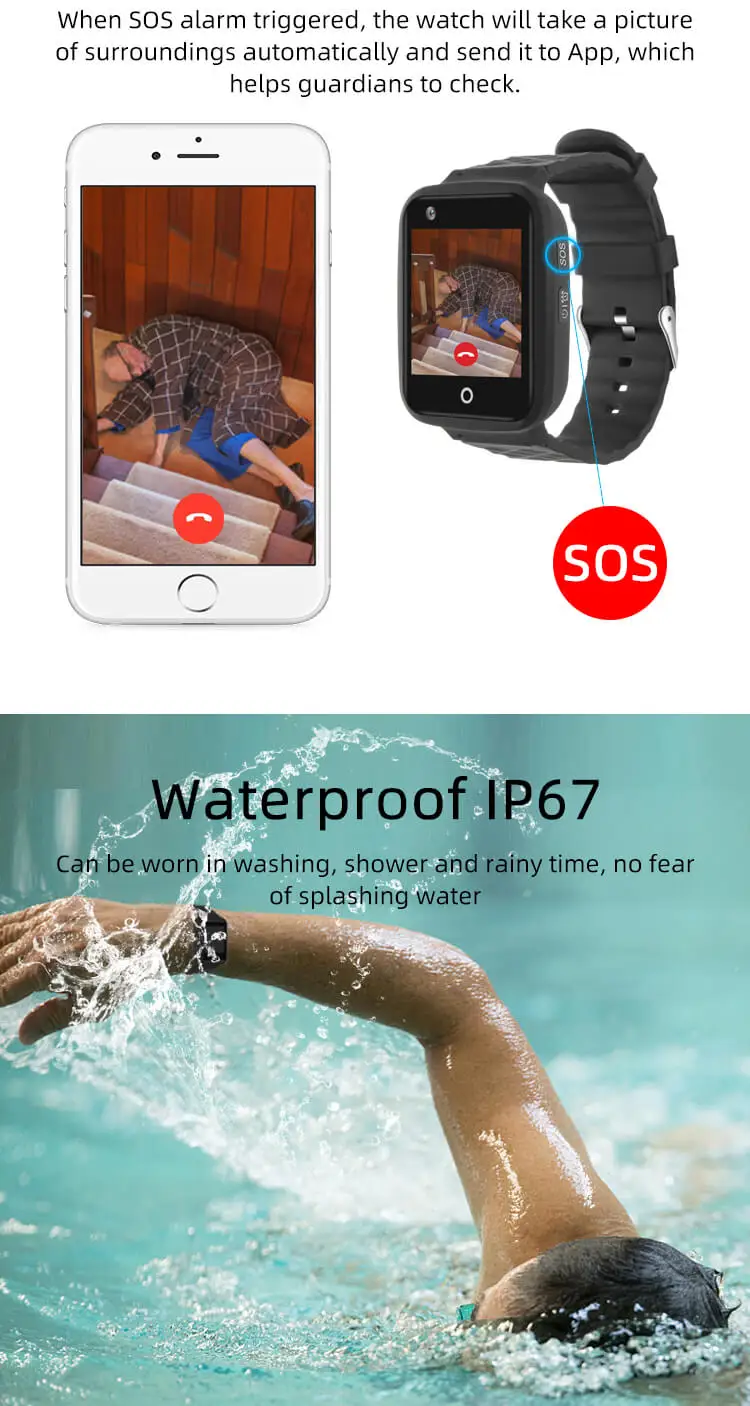 ReachFar Wholesale OEM 4G 3G Child Kids Alzheimer's Sos Panic Elderly  Waterproof Ip67 Heart Rate Smart Gps Watch