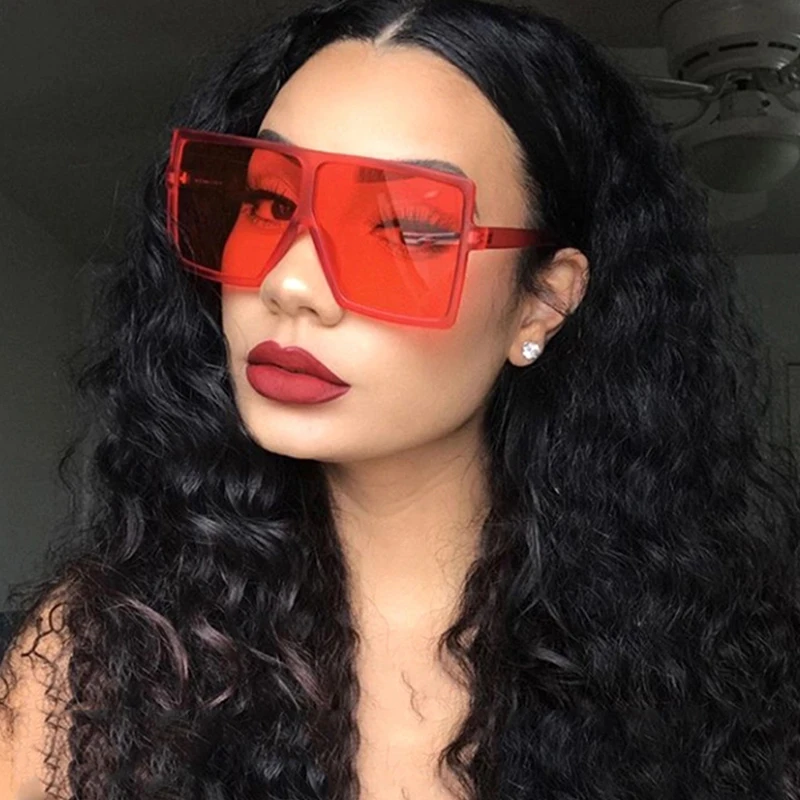 

Hot sell Square Oversize Sunglasses Women latest fashion Sun Glasses womens sunglasses 2021, Picture shows