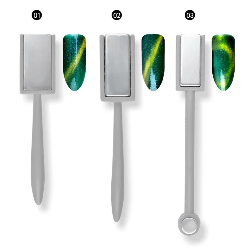 

Wholesale Double-headed Strong Cat Eye Magnet 3D UV nail Cat Eye gel Magnet Nail Art Magnet Tool