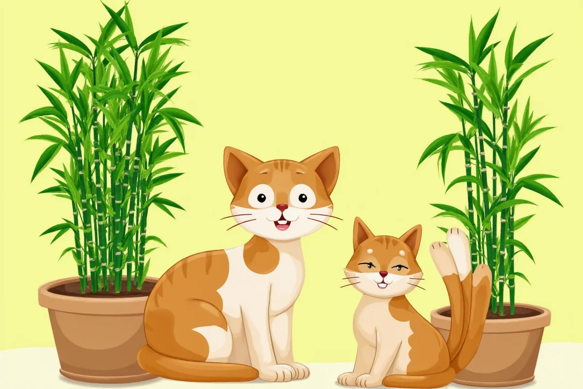 is lucky bamboo plant poisonous to cats