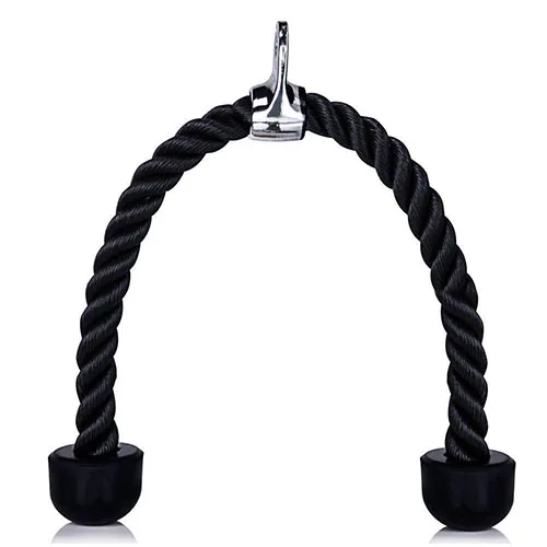 

Nylon Triceps Rope for Upper Body Workout, Black