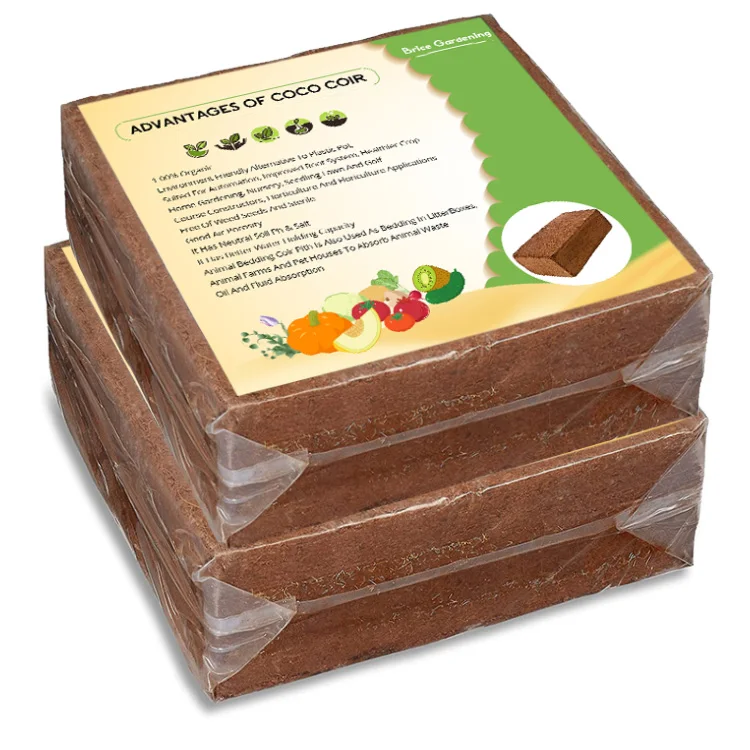 

Brice 5 kg Turba de coco cocopeat block coco pith blocks torba di cocco coir seed starter coco peat with microbes