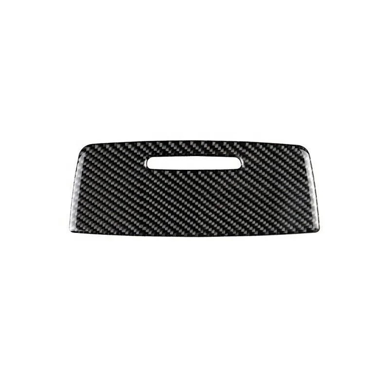 

Carbon Fiber Gear Shift Box Panel & Storage Box Panel Cover Trim For BMW E90 E92, Carbon glossly black