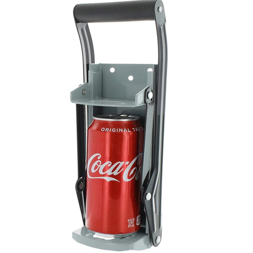 

16oz Large Can Crusher Home Wall Mount Bottle Opener Easy Recycling Cans Tools