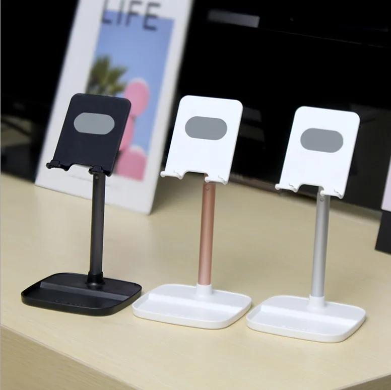

Desktop customized logo cell phone table holder stand, 360 degree adjustable stand for phones and tablets