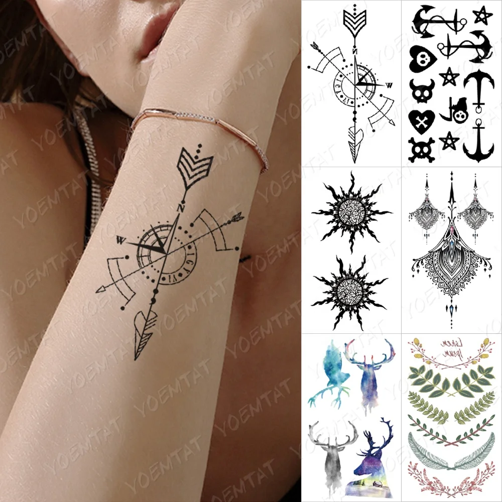

High Quality Kids Waterproof Rose Custom Temporary Tattoo sticker, Cmyk