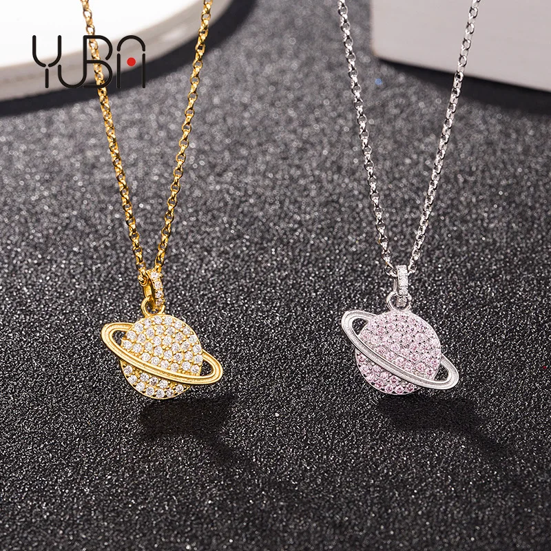 

Fashionable ZIRCON Rose Gold Silver Plated S925 silver star Charm Pendant Necklace Jewelry Women's, Silver color