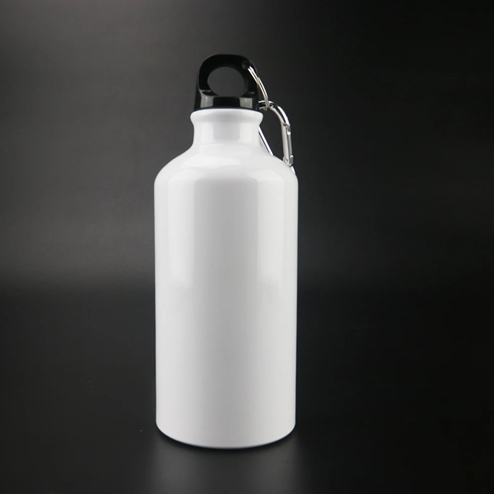 

Factory Wholesale Aluminium Sublimation Coversublimation Bottle Water Cycling Wayer Bottle, White silver