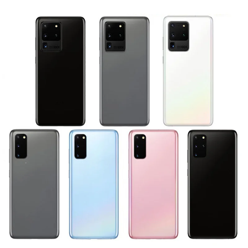 

Phone battery Back housing Cover for Samsung S20 plus replacement battery cover for Galaxy S20 ultra S20 5G Rear glass case, Gray,black,white,red,blue,pink,purple