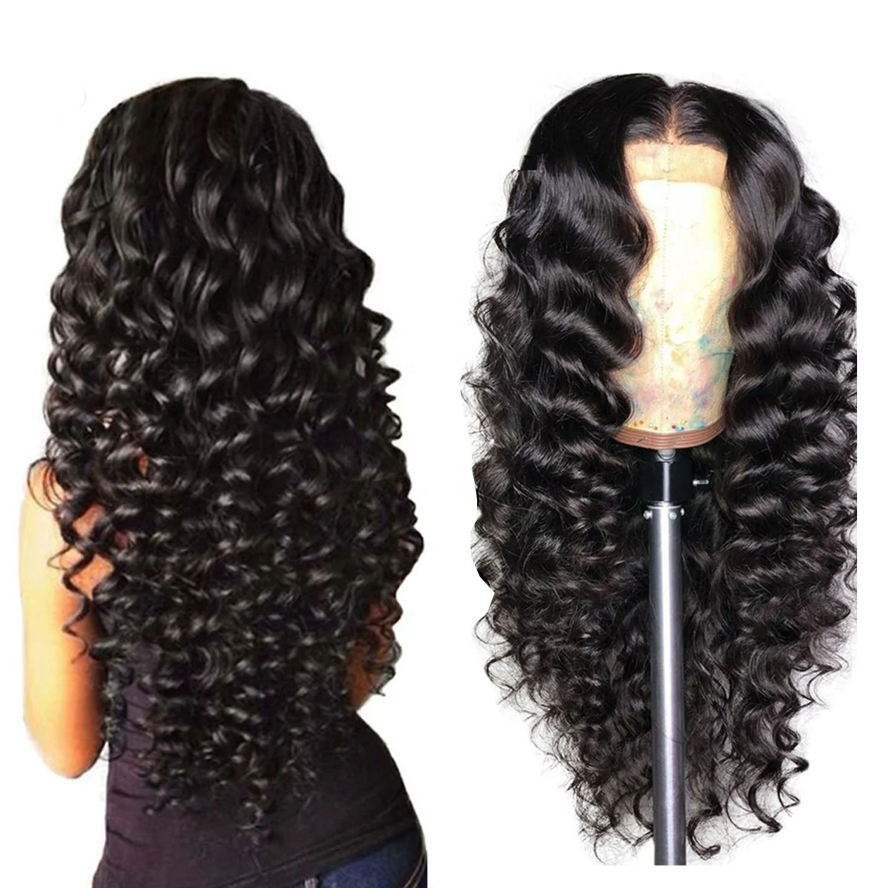 

40inch virgin human hair vendors wholesale raw indian kinky curly lace 13x4 frontal wig human hair wigs