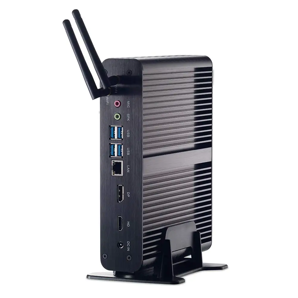 

New Fanless Mini PC Portable Computer Wind 10 Pro i7 8565U i7 8550U Whiskey Lake 4 Core 8 Threads 2*DDR4 M.2