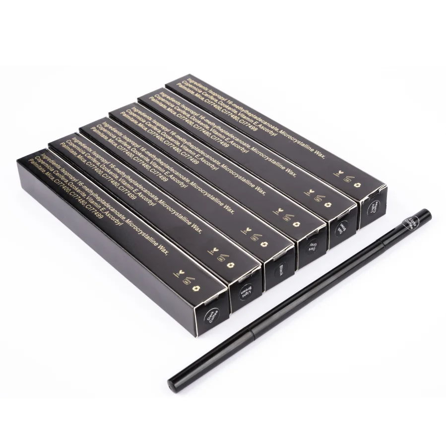 Lovely Cute too thin organic henna powder brows eyebrow tint dye waterproof 6 colors black package automatic eyebrow pencil