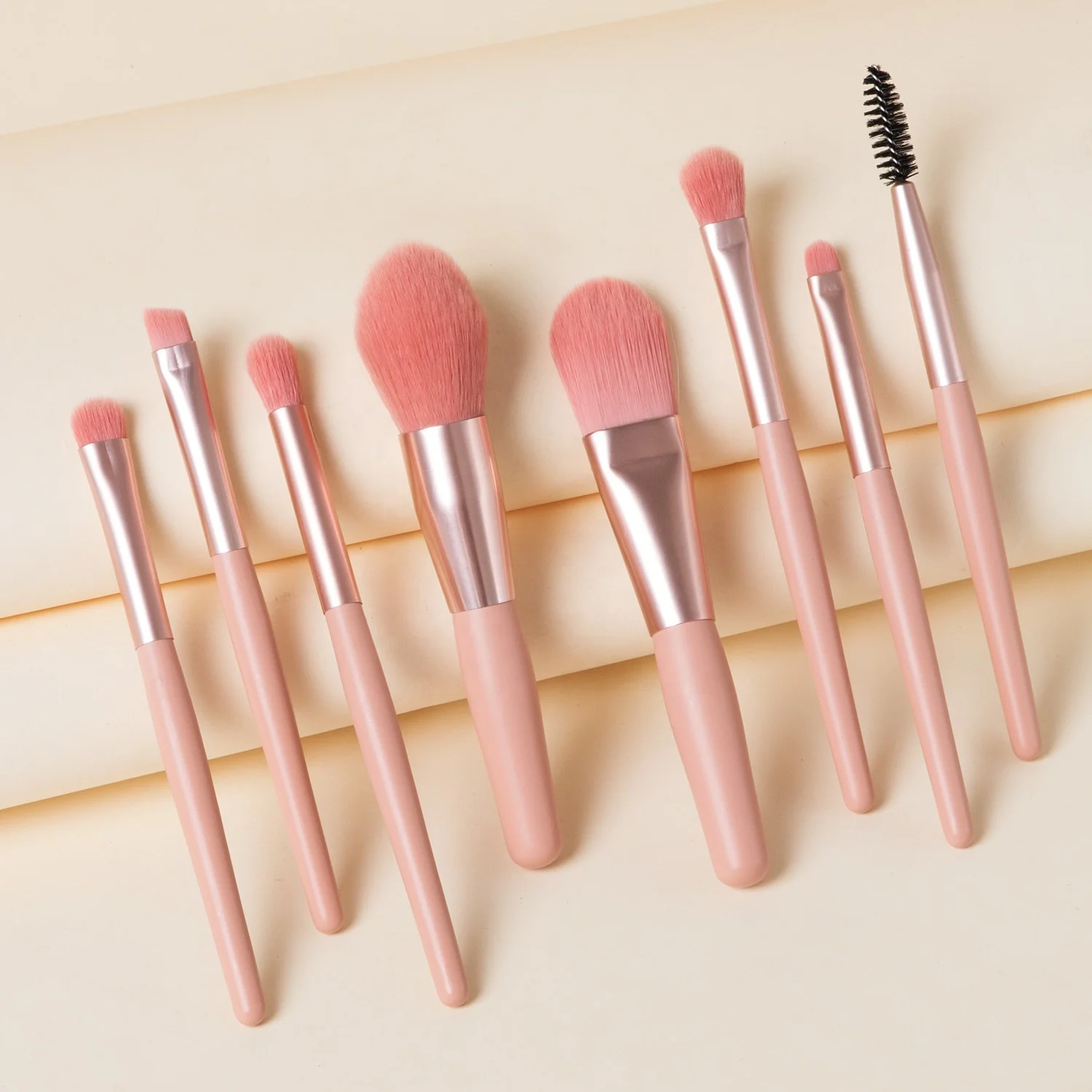 

Women Make Up Brush Kit Factory Nylon Hair Makeup Brush Sets With Bag