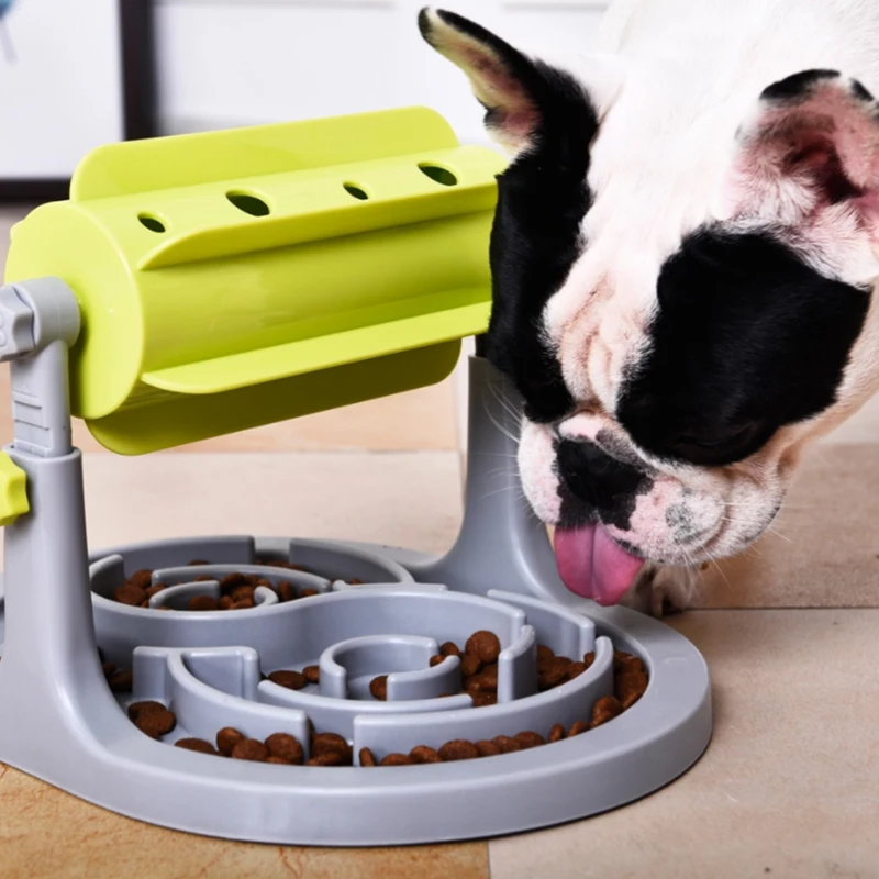 

Eco Friendly Interactive Dog Slow Bowl Feeder Raised Elevated, Dog Puzzle Toys Custom Pet Slow Feeder Dog Bowl