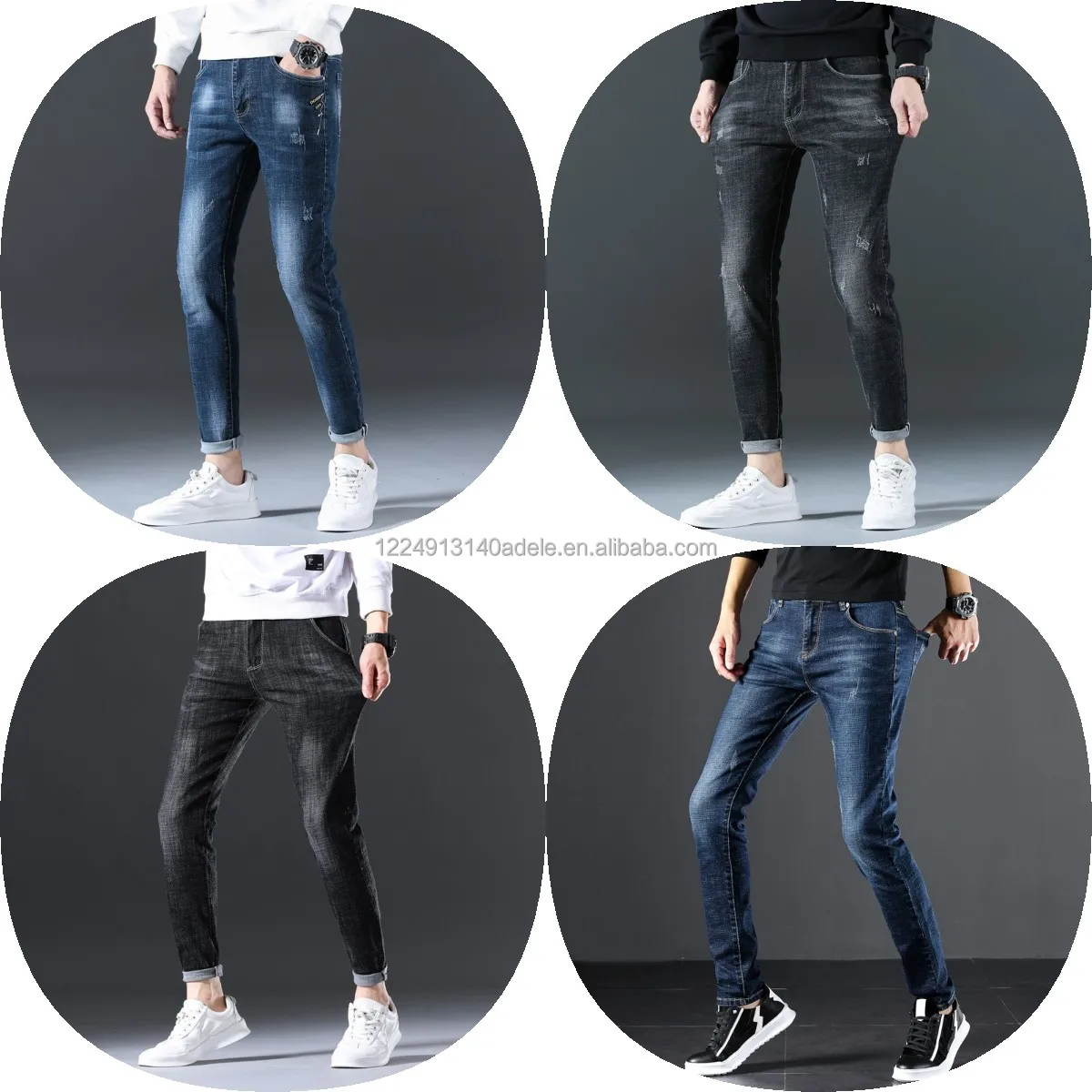 

Factory Wholesale New Styles Men's Jeans fashion casual stretch jeans tight for men