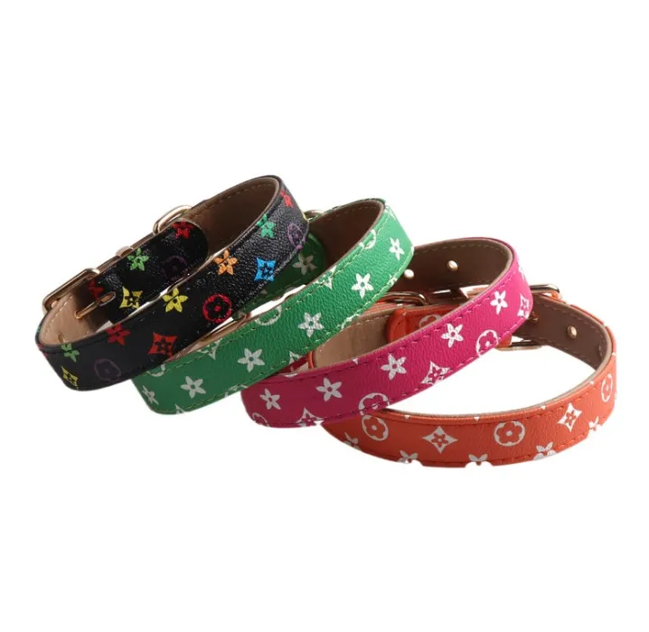 

Trendy new design! Luxury brand LOGO classic print design spring and summer pet dog collar and leash