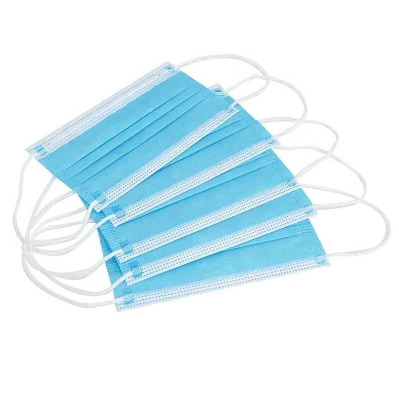 white disposable 3 ply non woven ear loop protective face masks