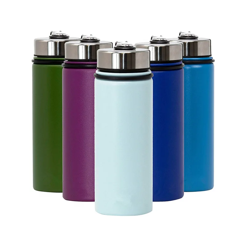 

18oz/32oz Thermos stainless steel sports water bottle portable mountaineering kettle customized logo, Customized color acceptable