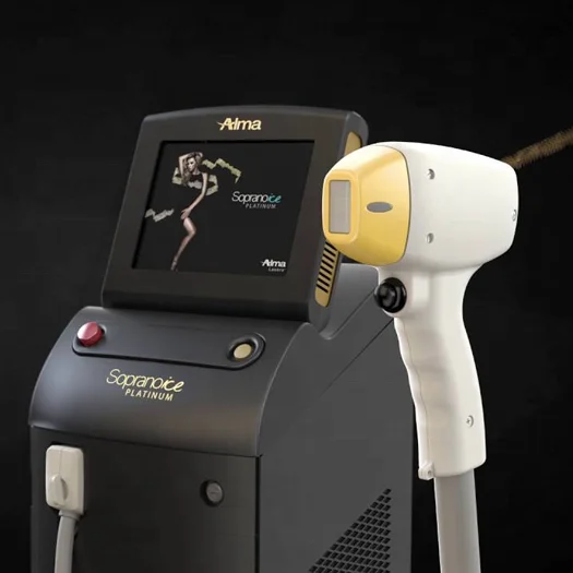 

New Alma laser 2021 powerful painless hair removal laser 808nm soprano diode laser hair removal machine / soprano platinum