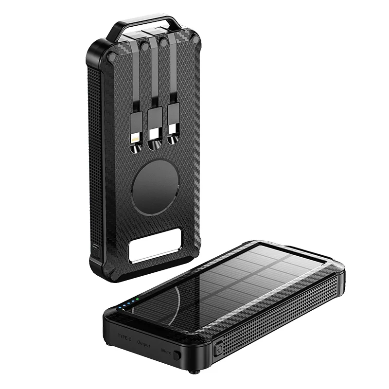

Chinese factory Carregador De Celular Portatil 10000mah Wireless Charging For Phone Portable Solar Power Banks