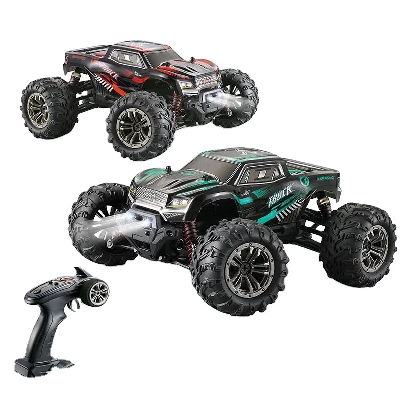 

2019 HOSHI 9145 Monster Truck racing car remote 2.4G 4WD 1/20 High-Performance Anti-Skid Tire 28km/h High-Speed RC Car Toys, Red/green