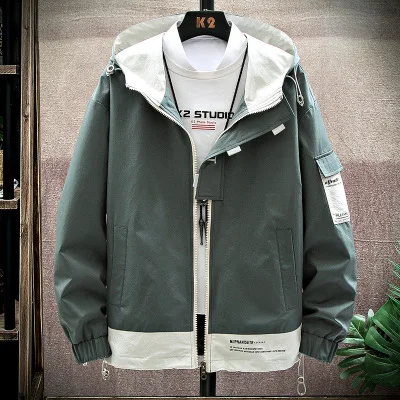 

Men's Hooded Jacket 2020 Men Male Spring Fall Sports Casual Jacket, Picture