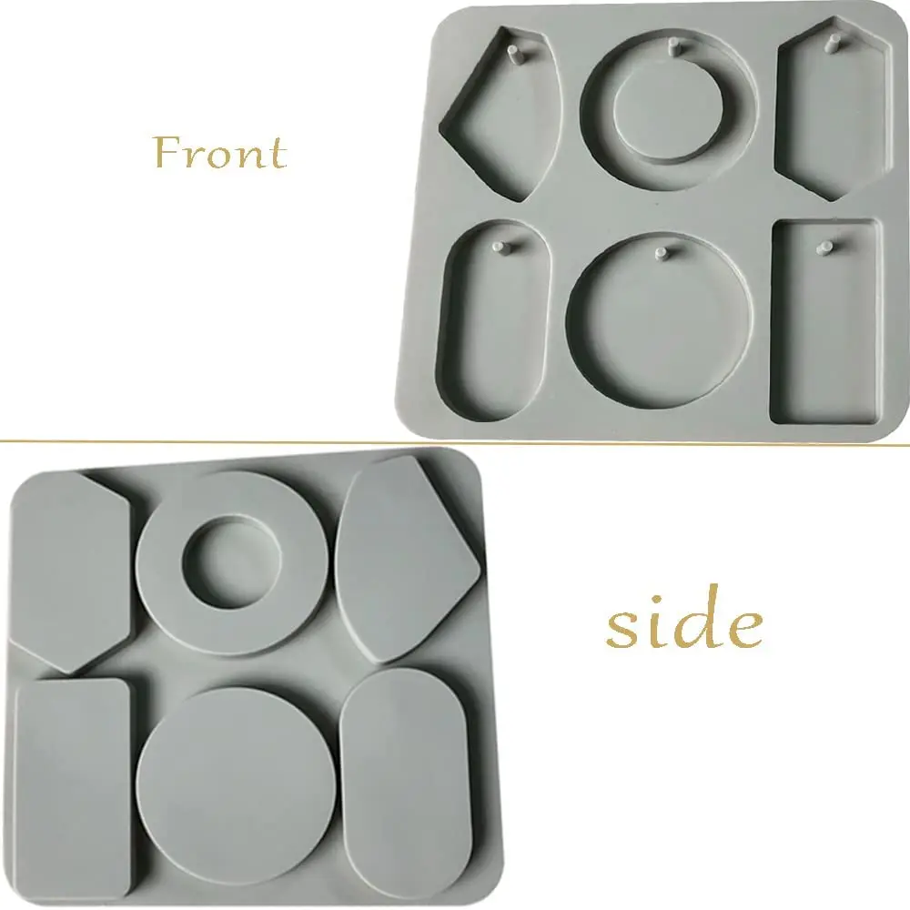 

Silicone soap mold 6 cavity rectangular epoxy mold 6 shape for soap chocolate, pendant pendant mold