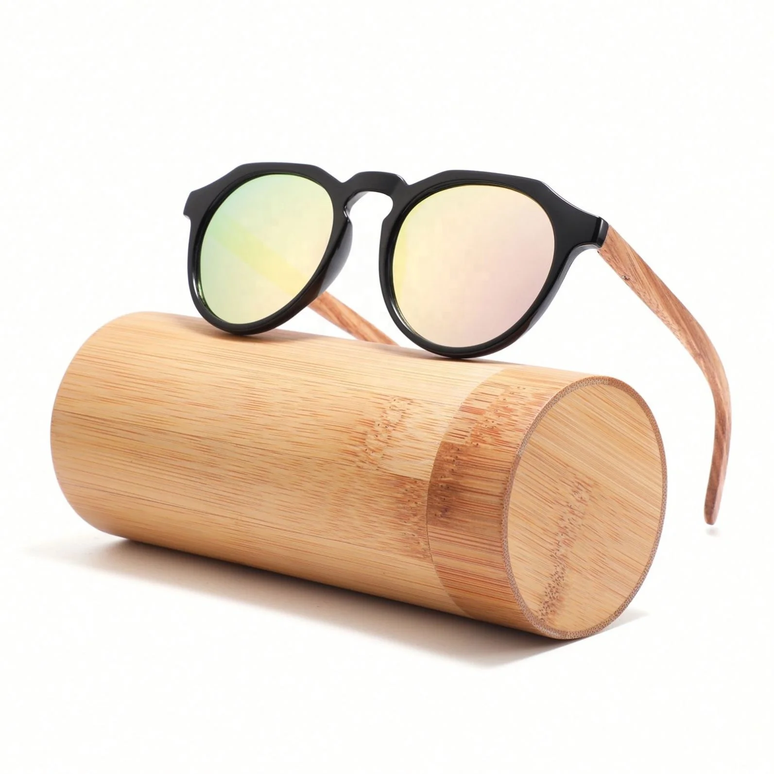 

Hot Selling Sun Glasses Wholesale Bamboo Sunglass in Stock, 5 colors