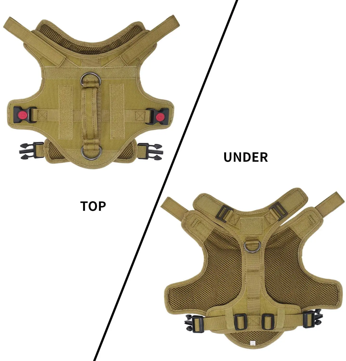Tactical Dog Harness,Military Service Dog Vest For Small Medium Large