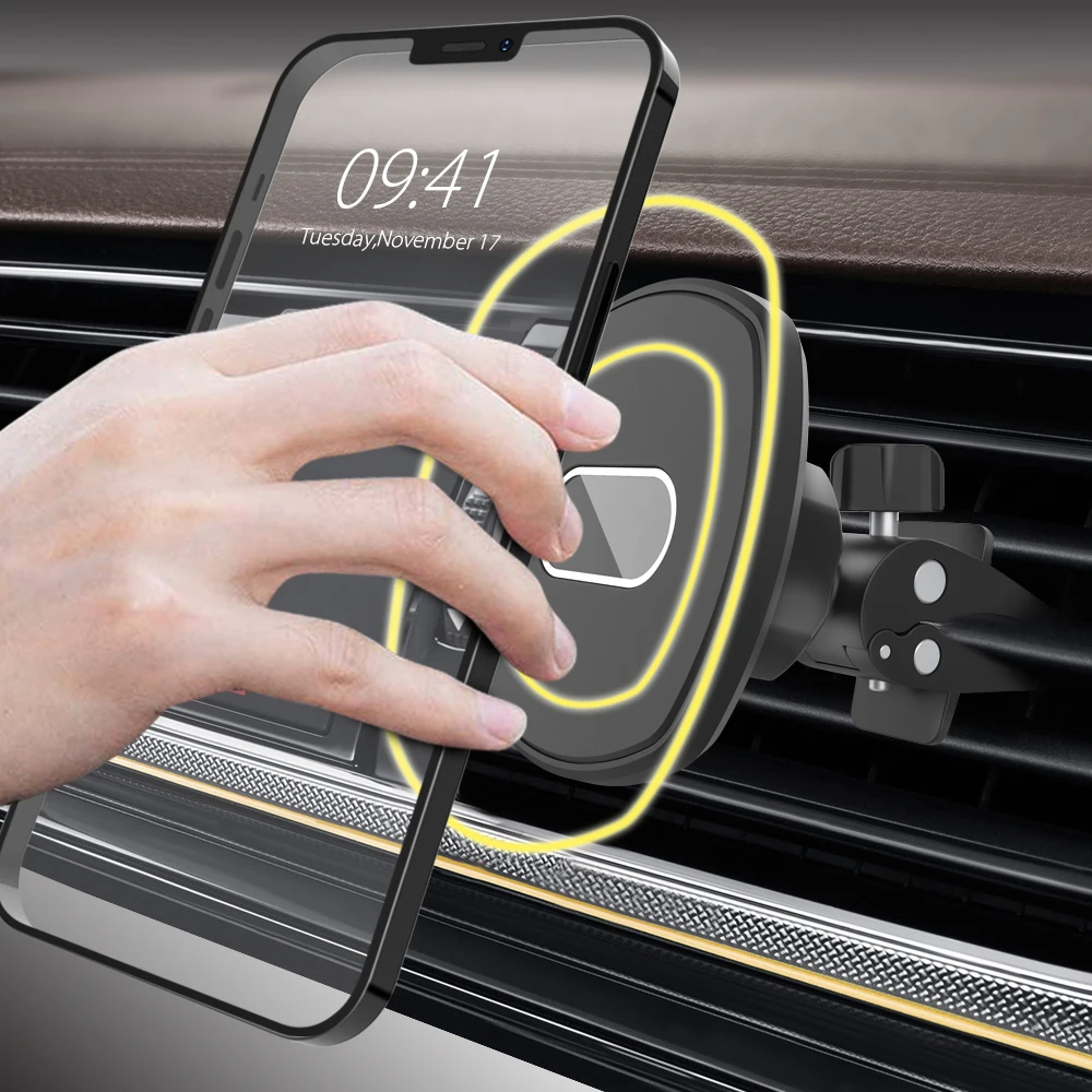

2021 Hot OEM Phone Magnet Holder,Magnetic Car Phone Holder Air Vent Designed For Iphone 12 Cell Phone Holders
