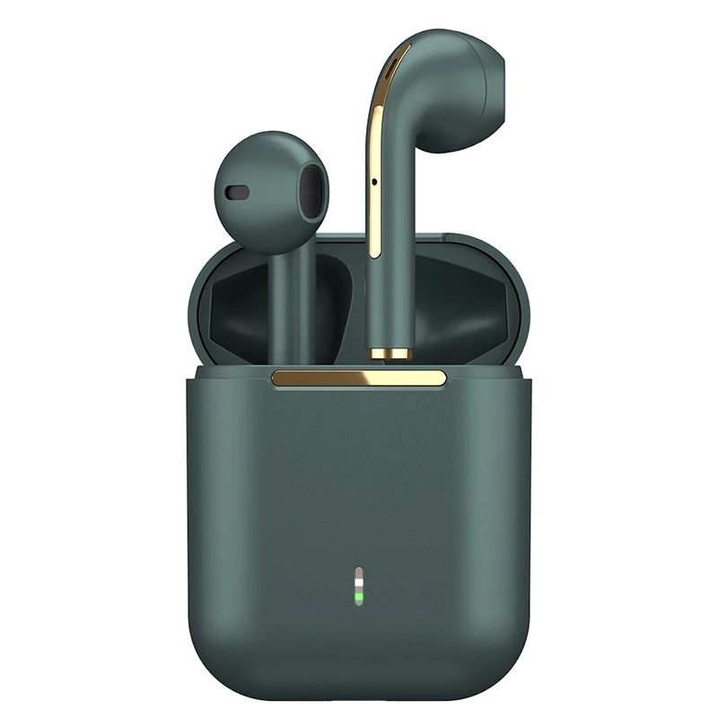 

Perfect Sound Headphones Waterproof BT 5.0 TWS True Wireless Stereo Earbuds Earphones J18, Green/gold/black/white