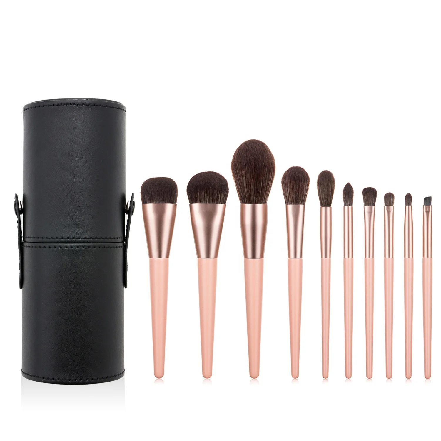 

2021 luxury makeup brushes Black brush barrel set brush