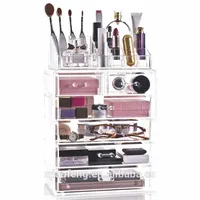 

Good Quality Multi-Purpose Perspex Plastic Drawer Make-up Acrylic Make Up Box