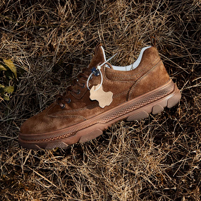
oem stock sale chunky sole suede leather shoes men outdoor fashion mens shoes sports tennis work shoes 